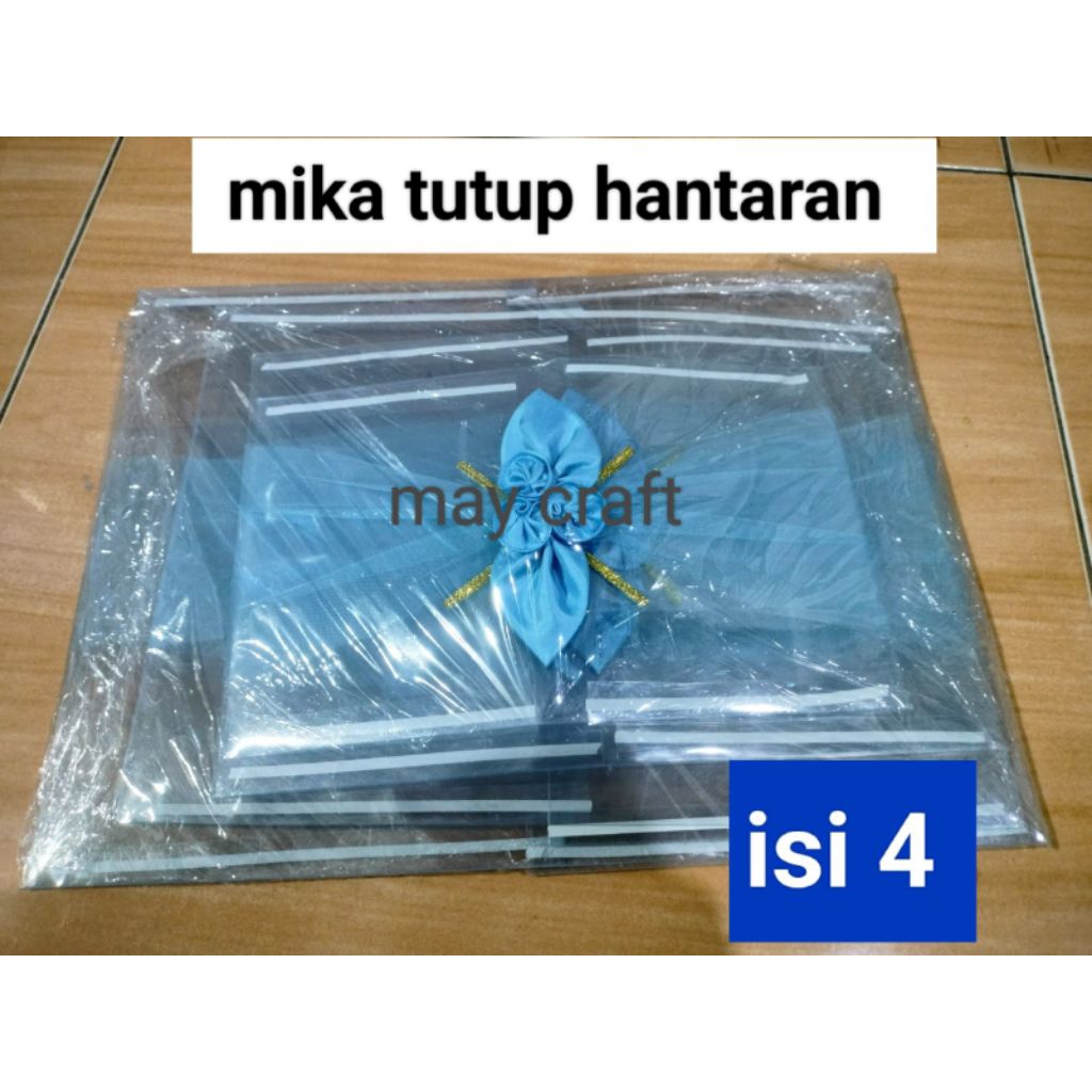 

mika hias tile/mika polos 1 set isi 4 mika tutup seserahan pernikahan