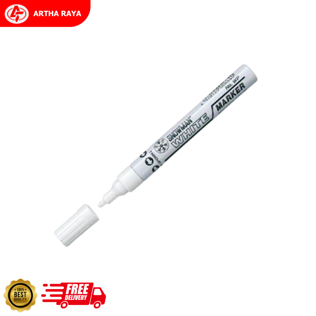 

Spidol Putih Snowman Permanent WP-12 [1 Pcs]