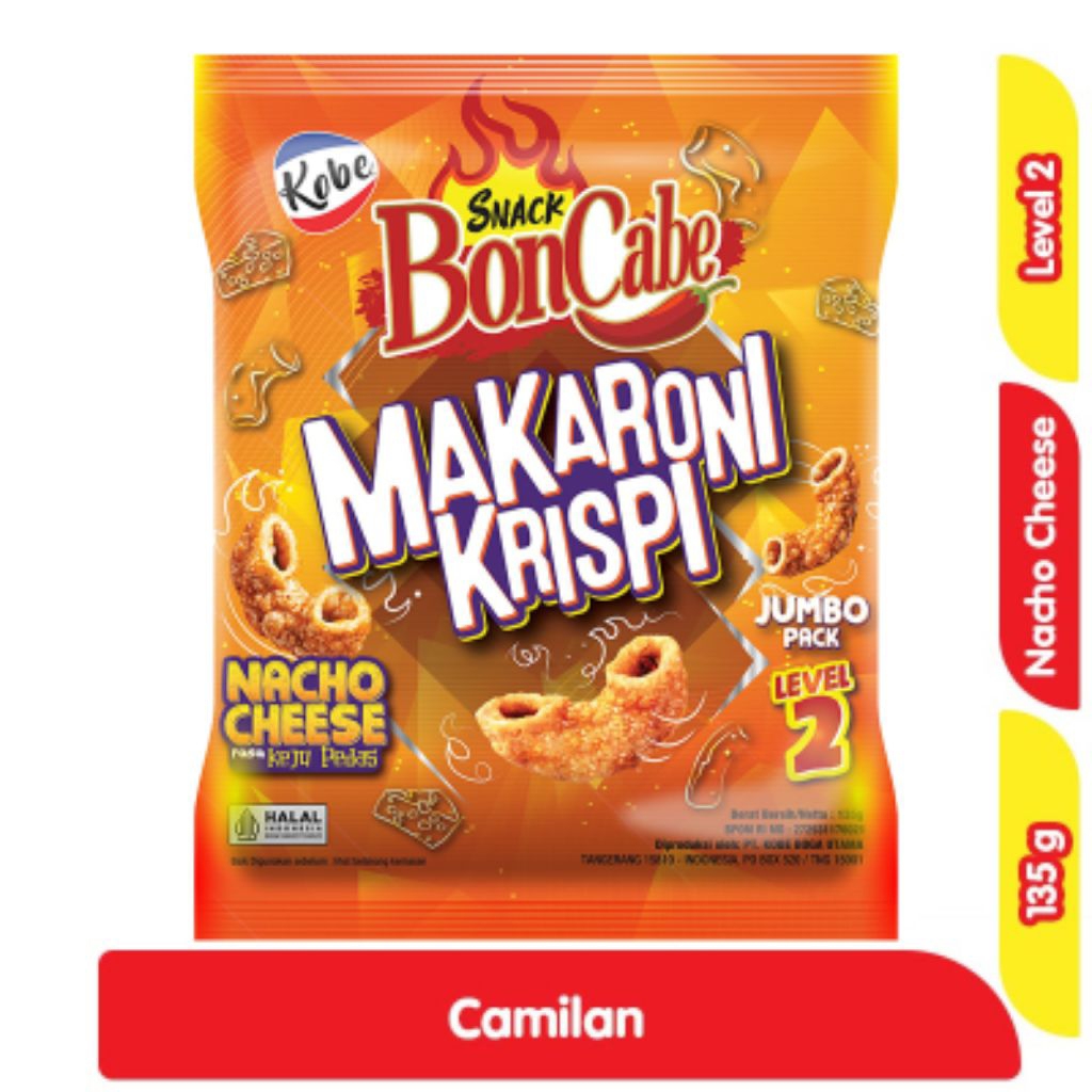 

Kobe BonCabe Makaroni Krispi Keju Nacho 135 g