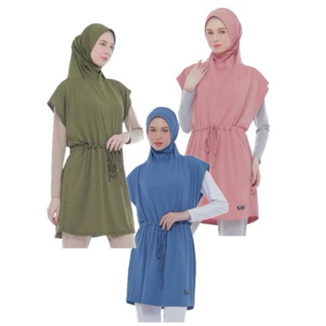 Mareema.id Hijab Rompi Instant Muslim Tunik Vest Olahraga Wanita Terbaru Sport Kekinian