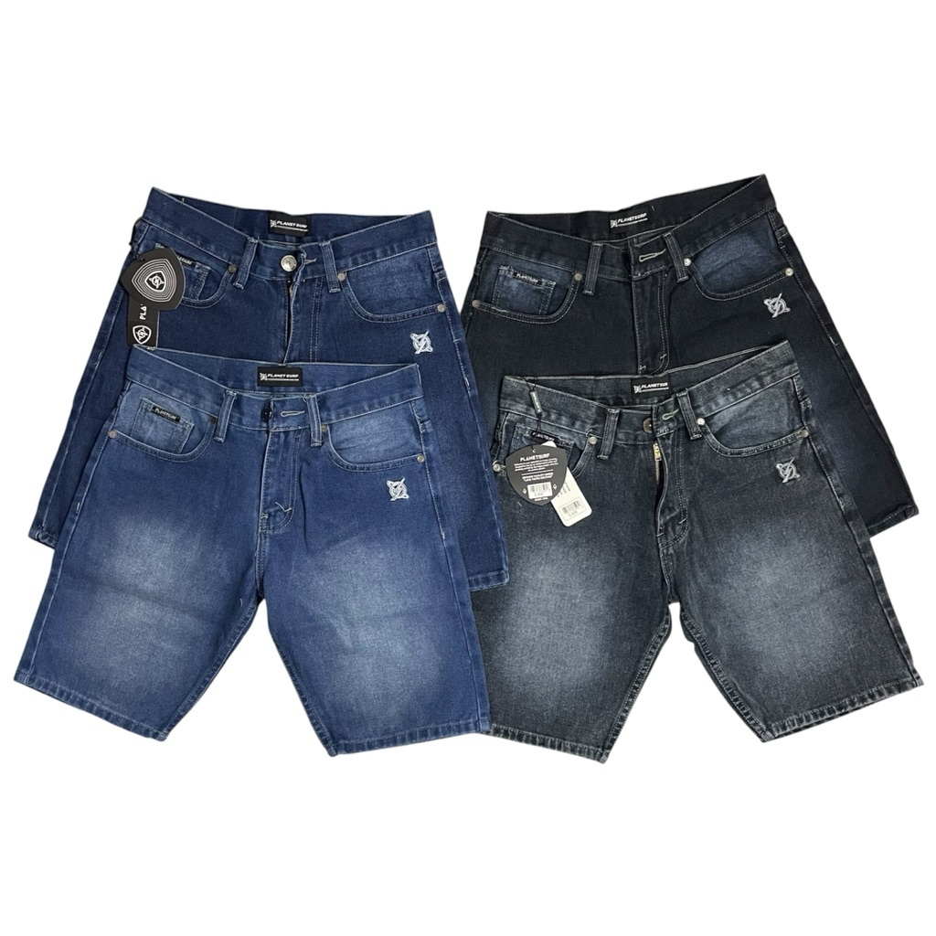 CELANA SOFT JEANS PENDEK PLANET SURF POLOS MURAH (BISA COD)