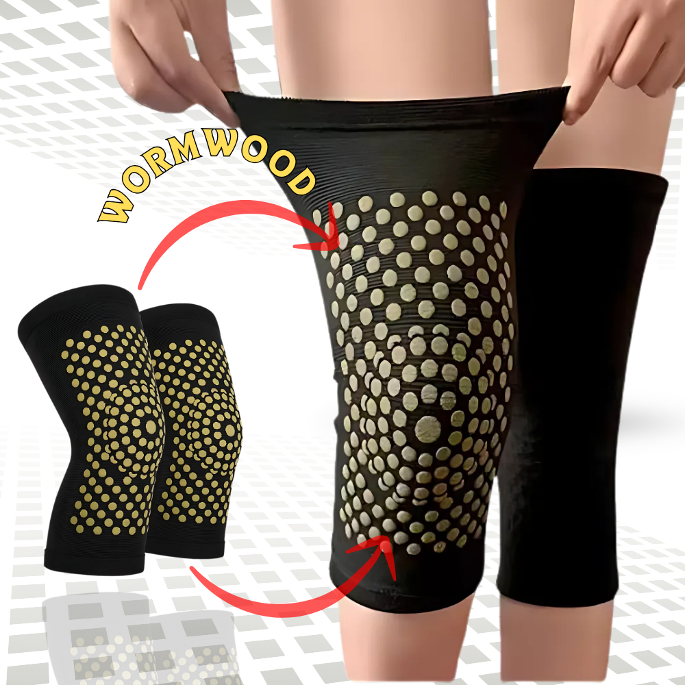 Sepasang Sabuk Terapi Pemanas Lutut Sarung Penghangat Kaki Korset Deker Terapi Lutut Nyeri Sendi