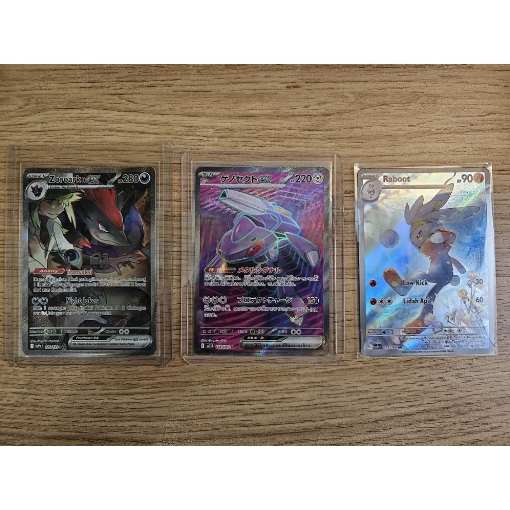 Pokemon TCG - Zoroark N EX SAR, Genesect EX SR, Raboot AR