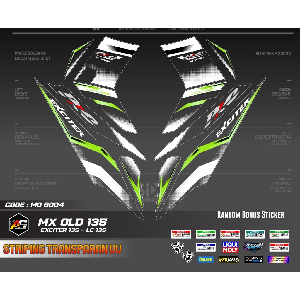 Striping Uv Transparan Jupiter Mx Lama 135 Striping Transparan Mx Old / Striping Mx Old Transparan