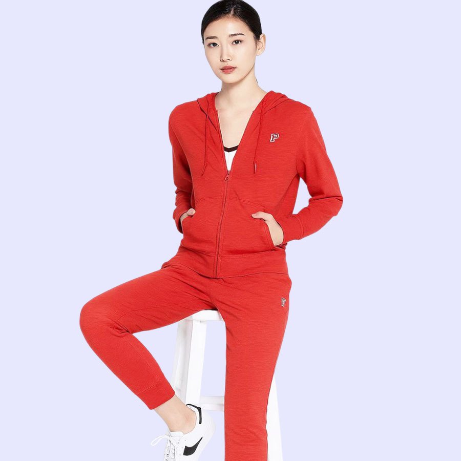 JAKET WANITA VS103 LOGO ZIP HOOD