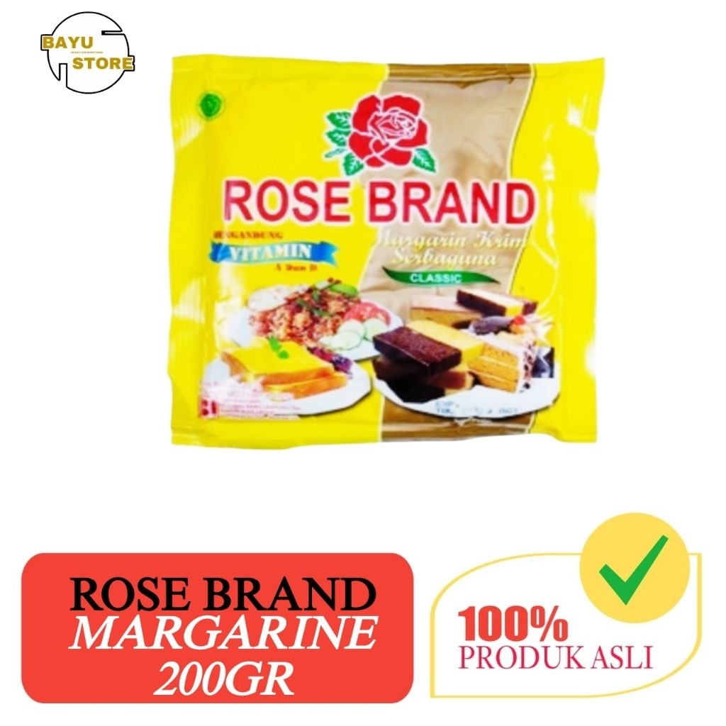 

ROSE BRAND Margarine Mentega 200 gram