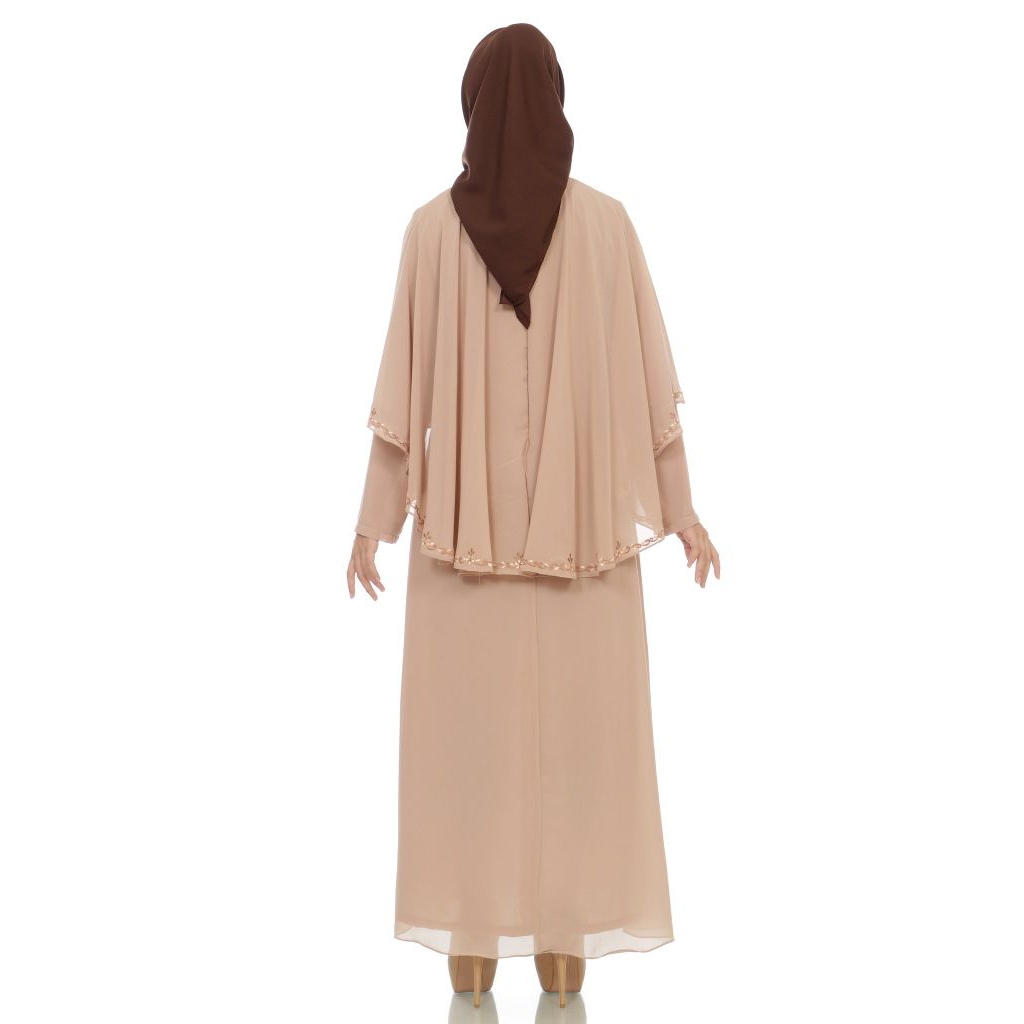 Gamis Avelin Warna Khaki Ukuran S