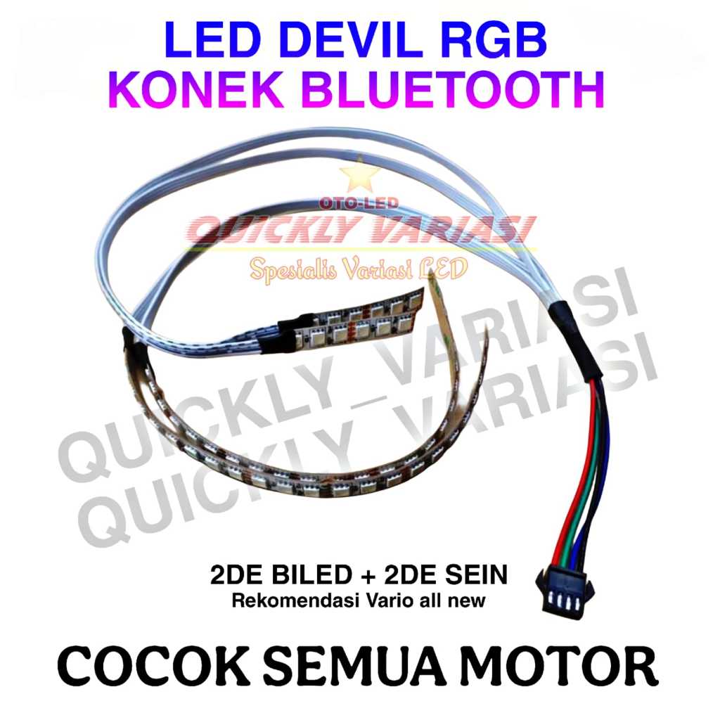 LAMPU LED DEVIL RGB LED RAPAT LAMPU DEMON EYES RGB BILED PROJECTOR RUNNING 2 DEVIL PLUS 2 SEIN DEVIL