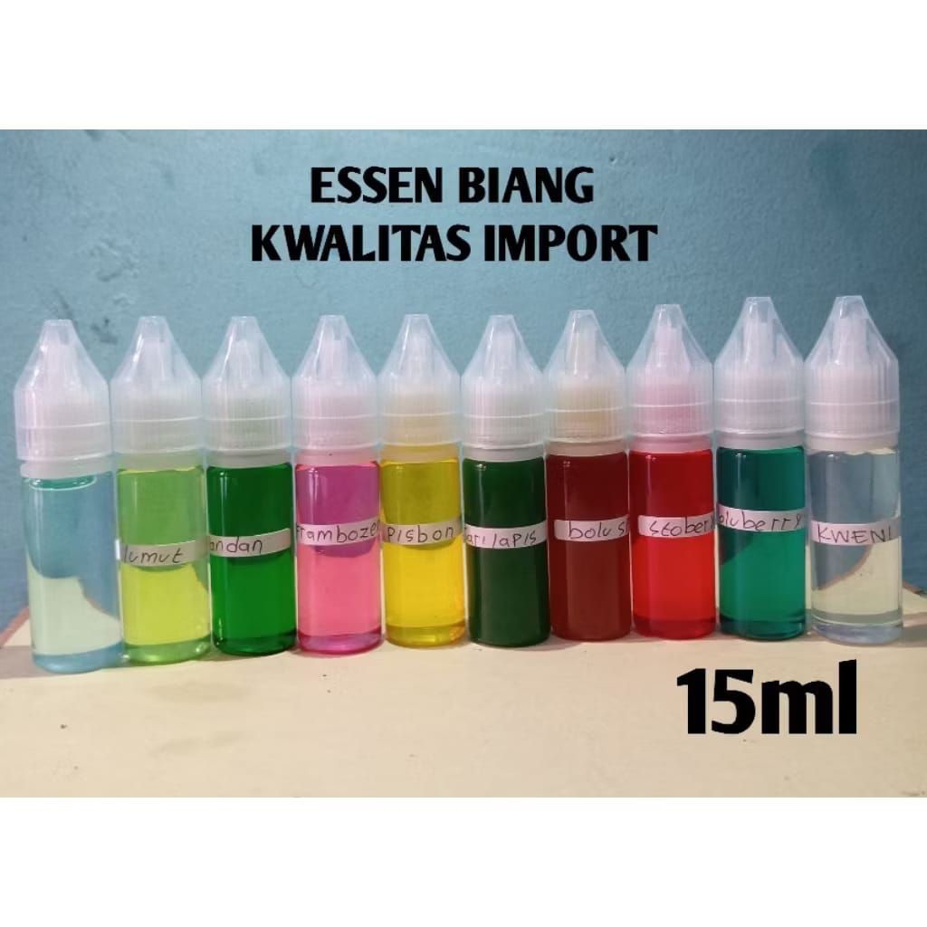 Essen biang murni kemasan 15ml varian terlengkap dan termurah