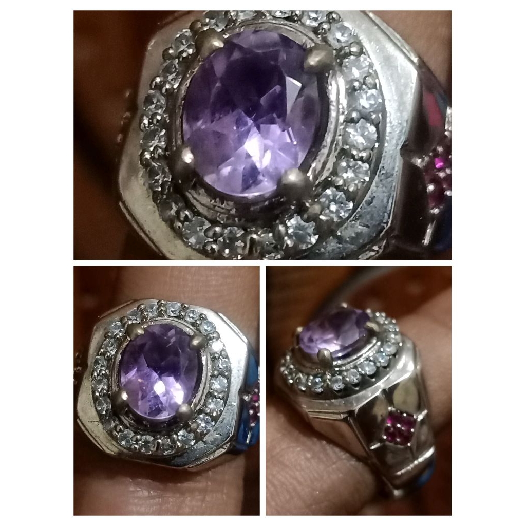 natural kecubung oval cutting