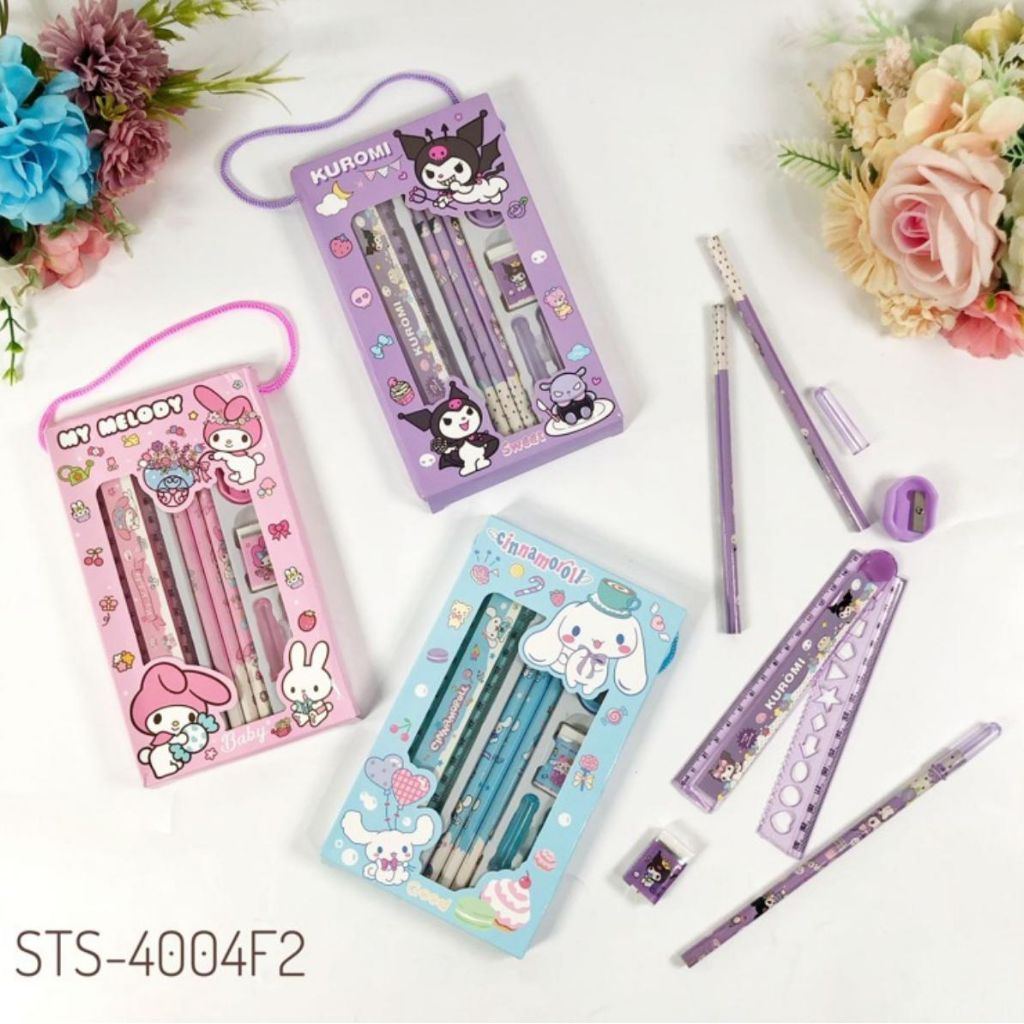 

alat tulis set karakter Sanrio lucu