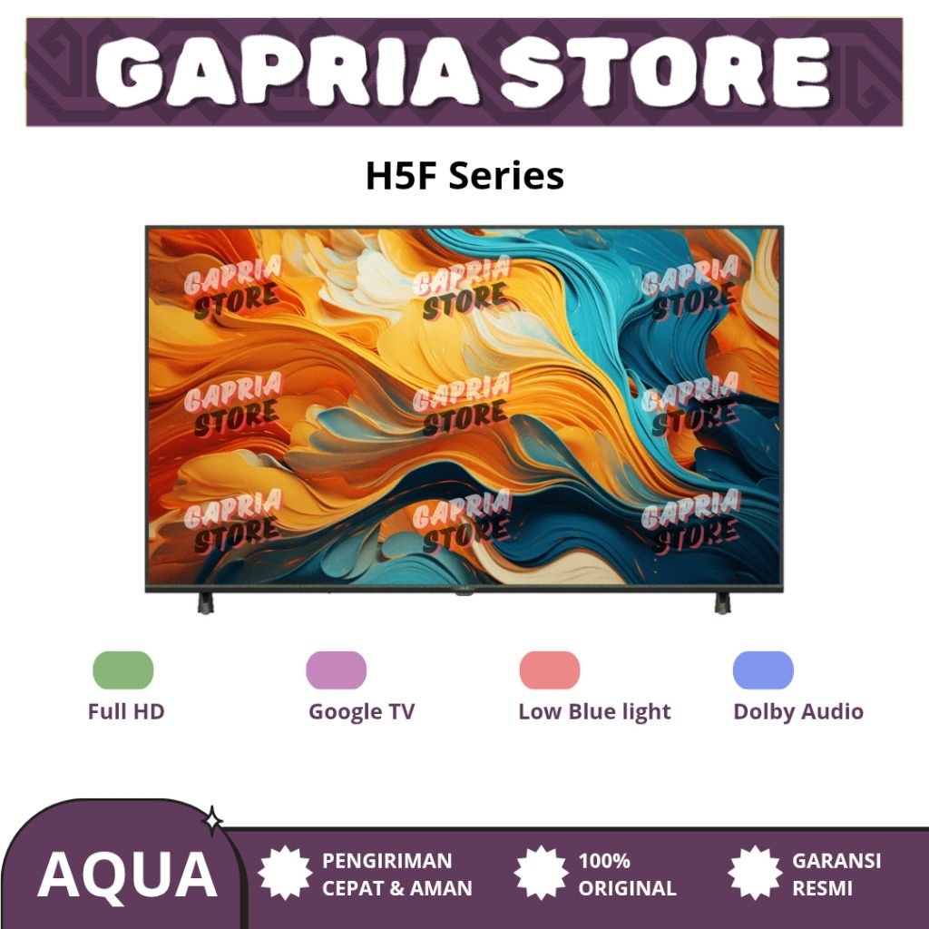 AQUA 40 inch 40H5F Google TV Digital LED Garansi Resmi