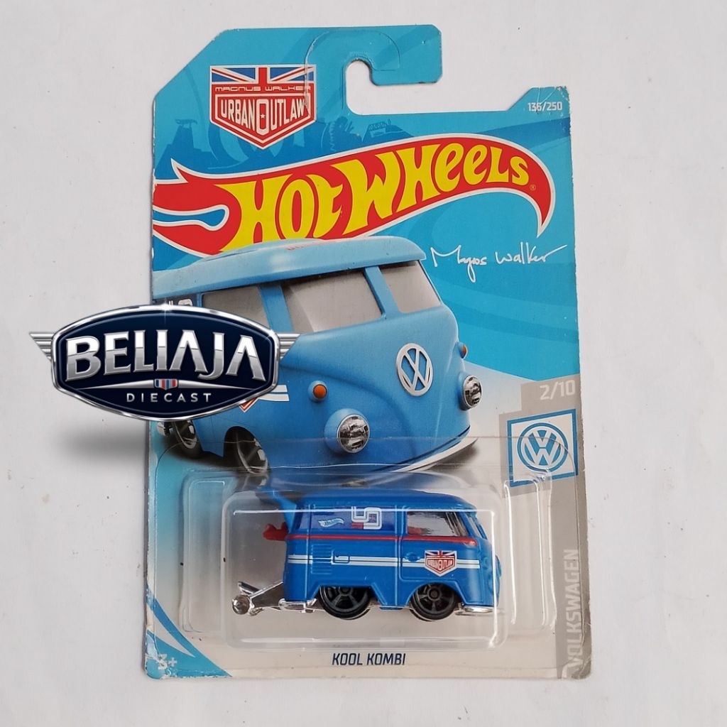 HOT WHEELS KOOL KOMBI BLUE OUTLAW VW SERIES