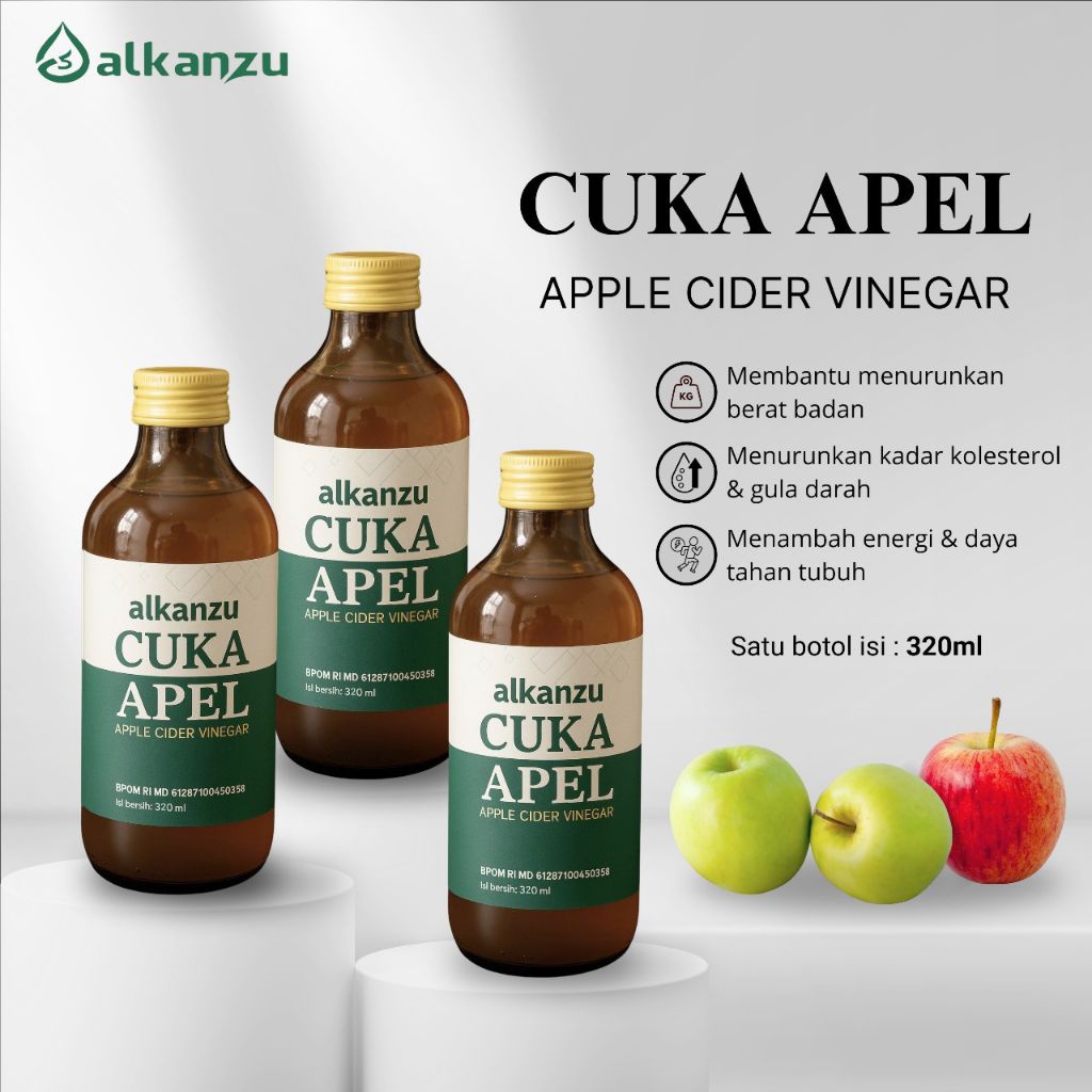

Cuka Apel Alkanzu 320ml Apple Cider Vinegar Original