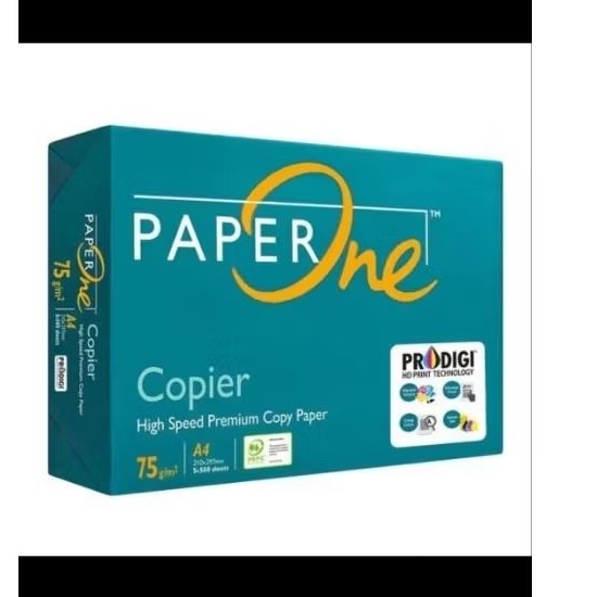 

HVS merk Paperone A4 75gr 1 rim isi 500lbr