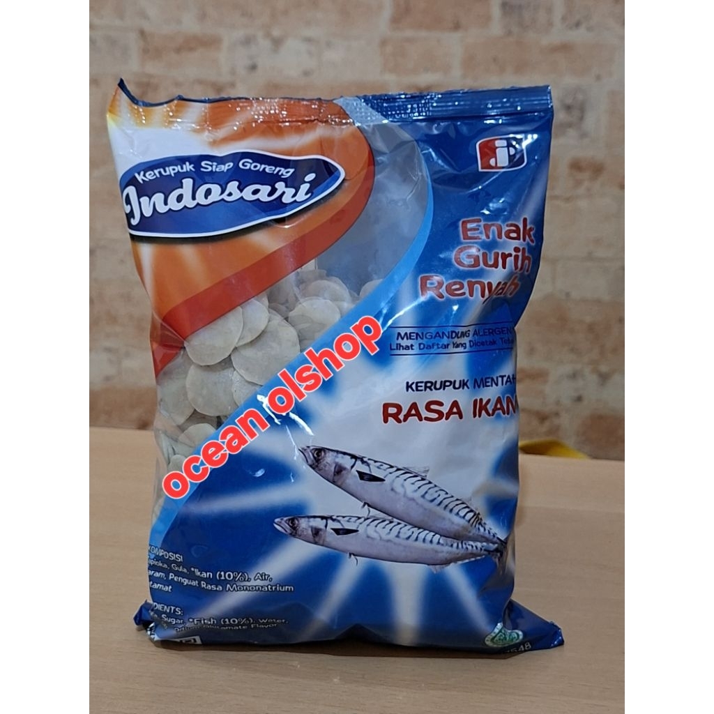 

kerupuk siap goreng indosari rasa ikan