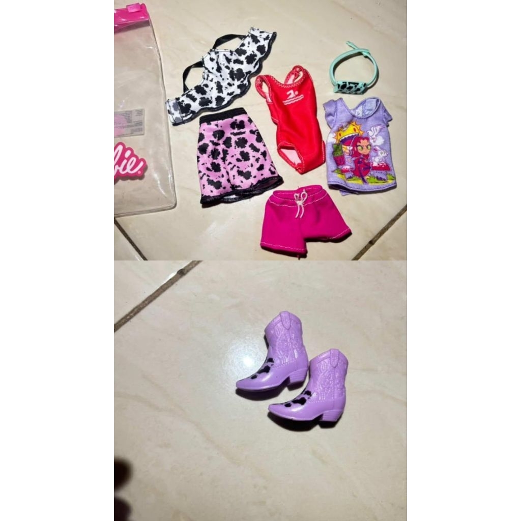 take all baju boneka Barbie Mattel