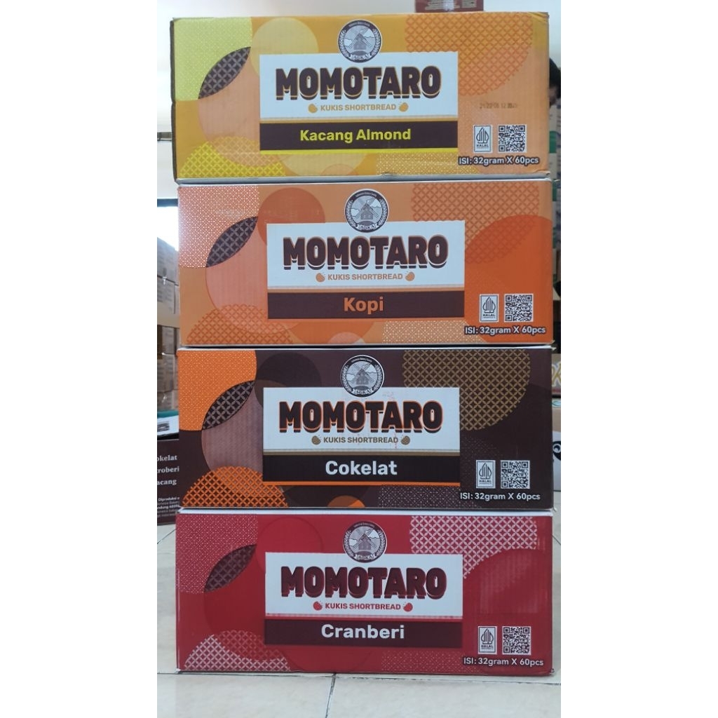 

Momotaro NEW Kukis Shortbread Dengan Kemasan dan Rasa Baru 1 dus isi 60pcs