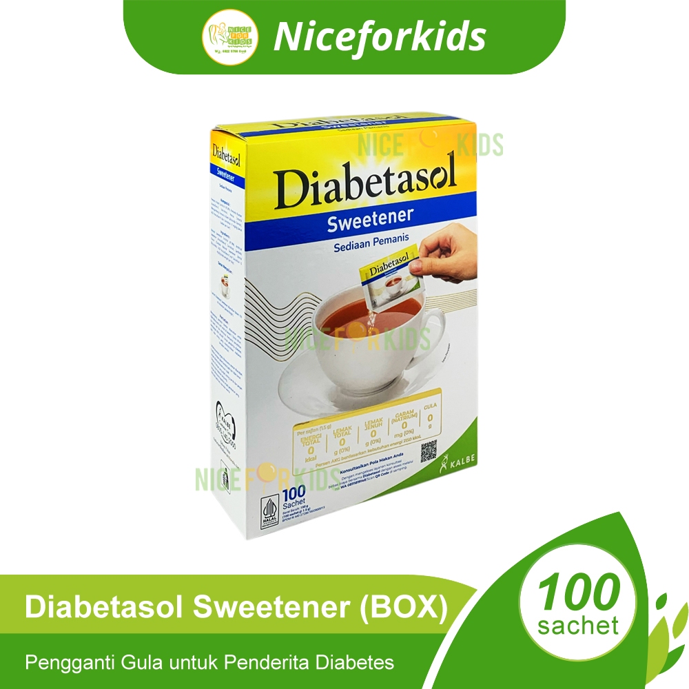 

Diabetasol Sweetener Gula Rendah Kalori Kemasan BOX