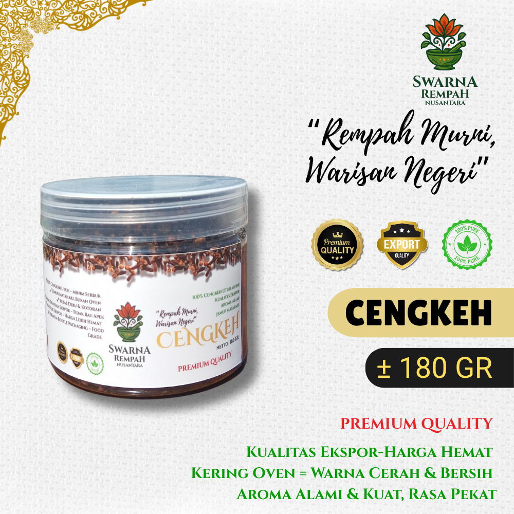 

SRN - Cengkeh Kering Organik Kualitas Ekspor 180 gram