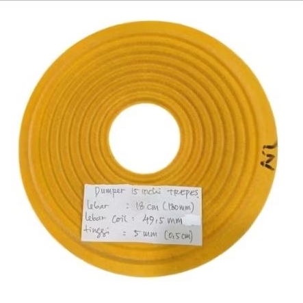 Dumper speaker 15 inchi kuning trepes coil 49,5nm lebar 18cm