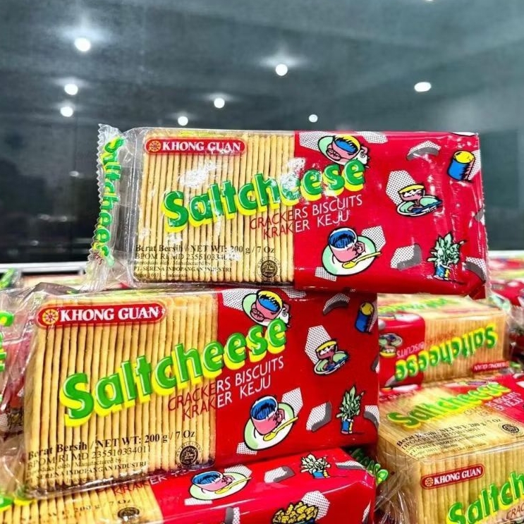 

(2 PCS) KHONG GUAN SALTCHEESE CRACKERS KEJU 200 GR