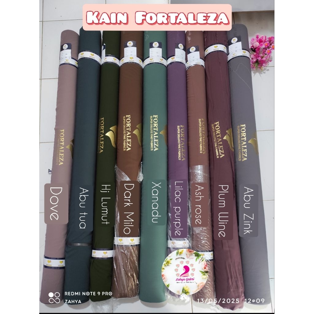 Fortaleza ROLL JETBLACK dan WARNA isi 50yard 10kg//ZAHYA