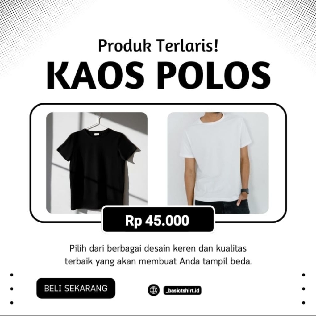 kaos polos premium jogja