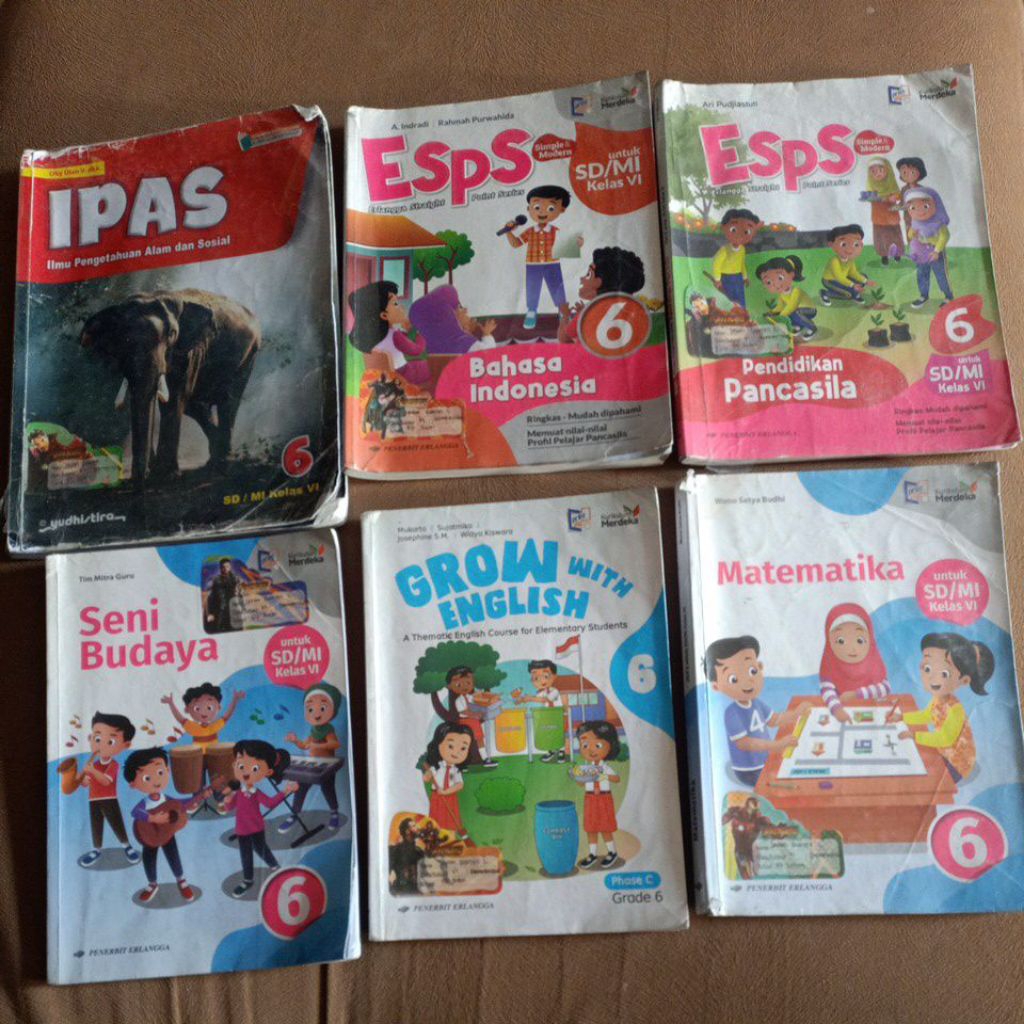 Buku Bekas Erlangga kumer kelas 6