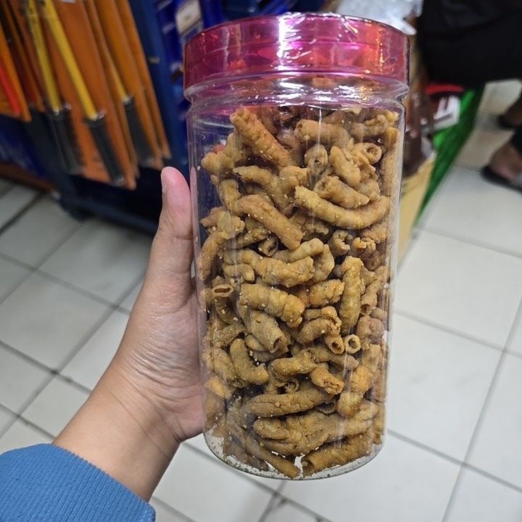 

kripik usus ayam 250g . gurih tidak bau