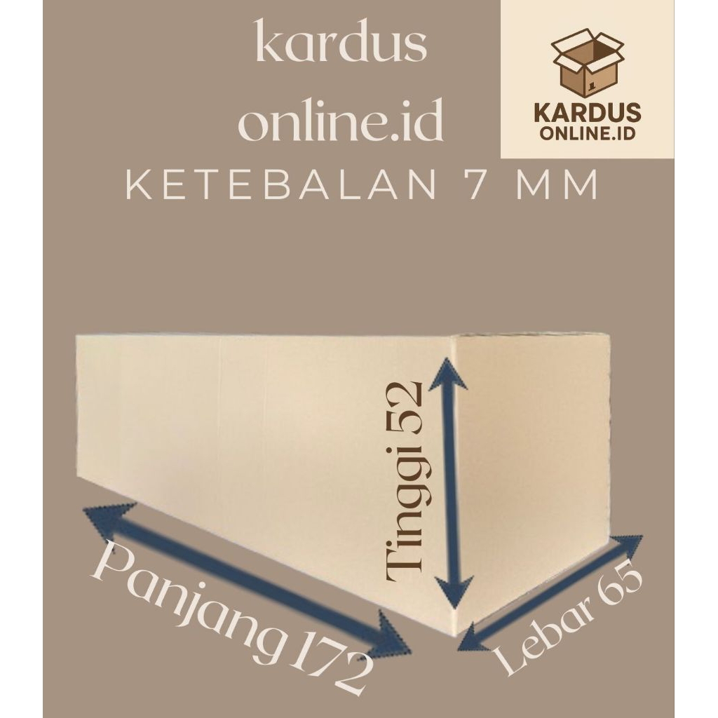 

Kardus packing Uk 172x65x52 5ply (7mm)