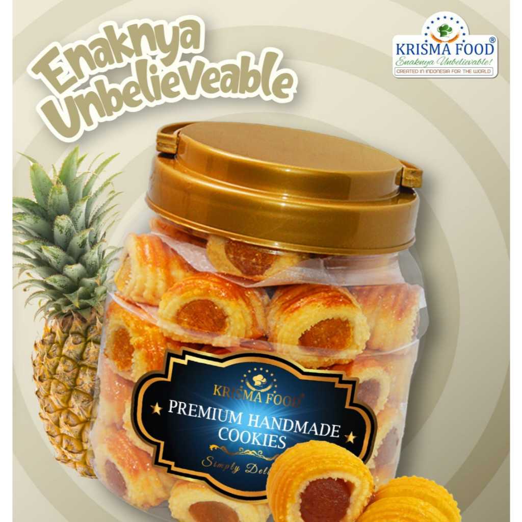 

Nastar lembut lumer di mulut oleh-oleh khas handmade kue kering nastar enak nastar lebaran krisna food
