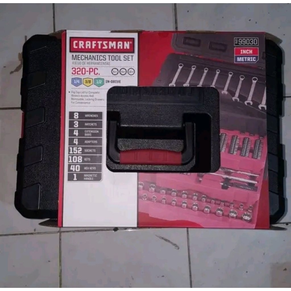 Kunci Sok Set Socket Tools Tool Set Wrench Craftsman USA 320 pcs 99030