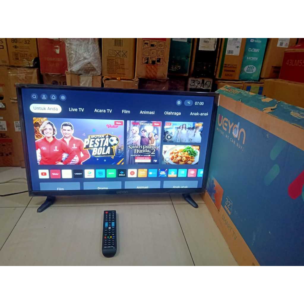 [+free palet kayu] TV SECOND WEYON 32 INCH SMART TV YOUTUBE + DIGITAL GAK USAH STB 5461F