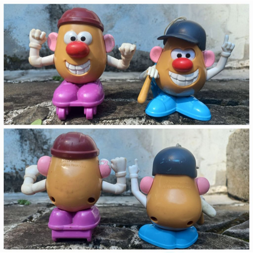 Figure Mainan set dapat 2pc Mr Potato Head Original Hasbro Mc Donald's