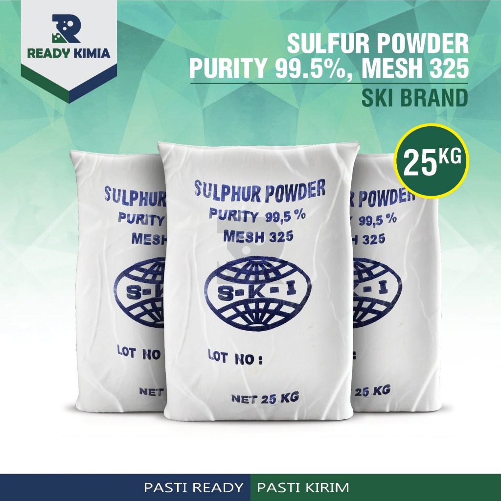 

Sulfur Powder Belerang Bubuk 1 sak 25kg 1 karung