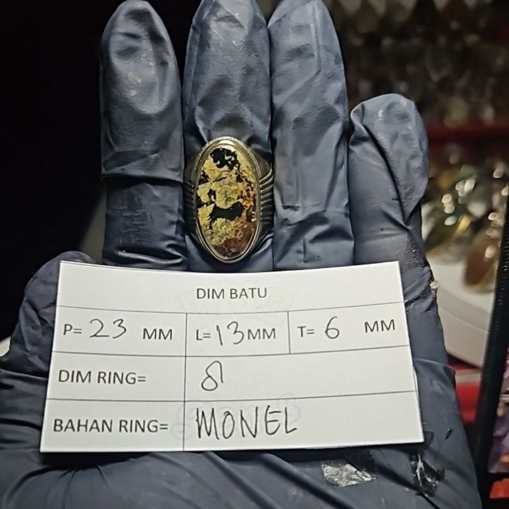 Cincin Batu Black Pirus Persia Hitam PREMIUM