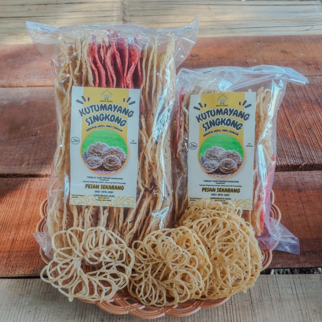 

KUTUMAYANG SINGKOKNG KHAS CIANJUR KERUPUK JADUL MENTAH GURIH DAN MEKAR