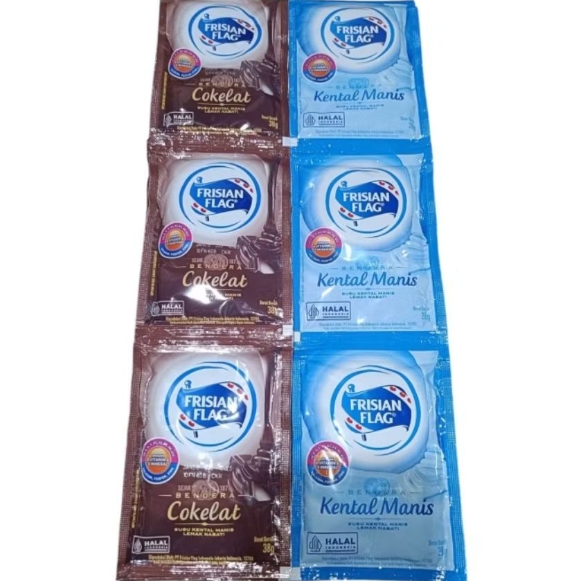 

Frisian Flag Sachet 38gr Sepaket isi 6 Sachet