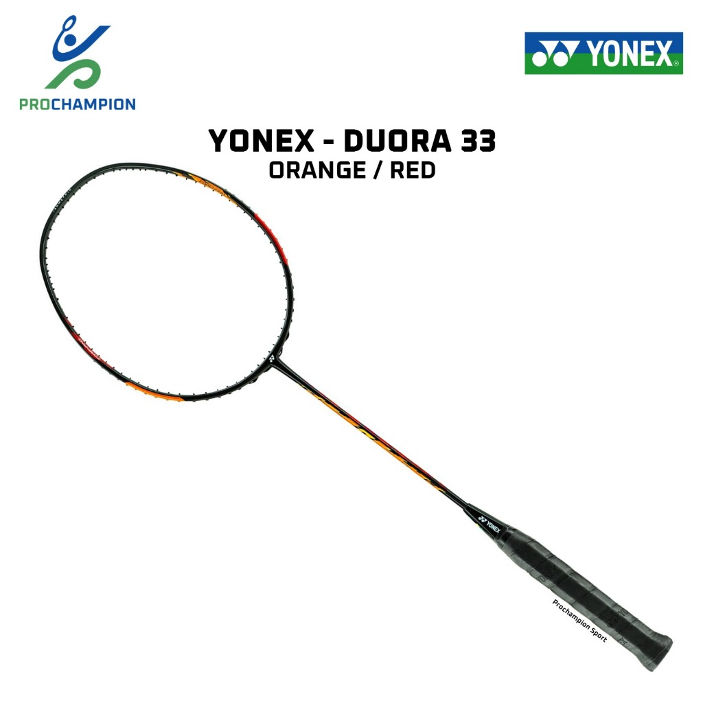 YONEX Raket Badminton Duora 33 Orange/Red 4U5