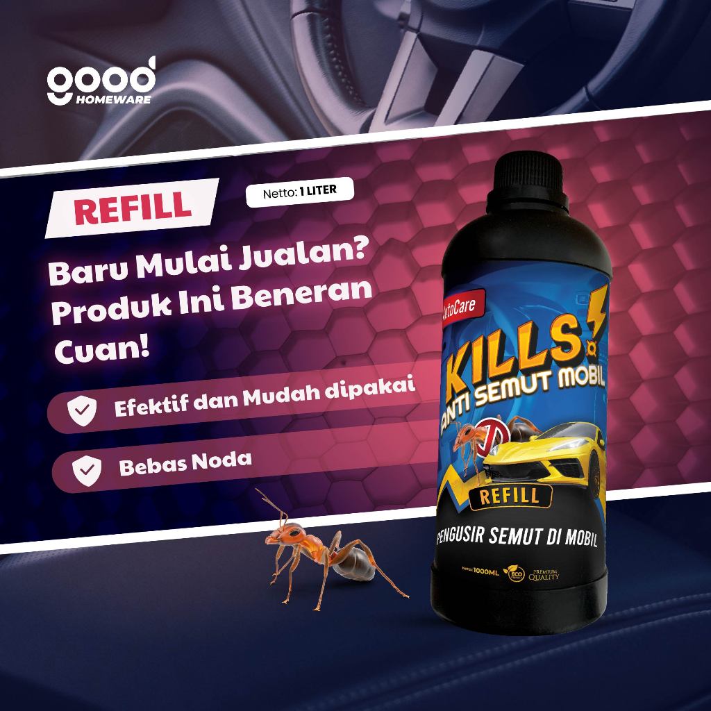 ANTI SEMUT DI DALAM MOBIL 1000 ML | AMPUH USIR SEMUT | ANTI SEMUT AMPUH | GARANSI UANG KEMBALI