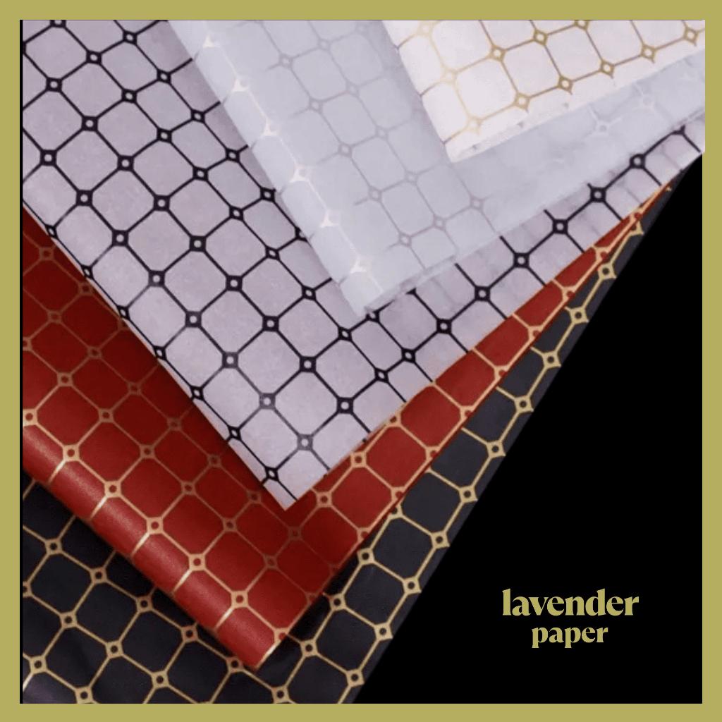 

Isi 20 LEMBAR Kertas Buket Bunga Motif Kotak Cellophane Goldline Flower Wrapping Paper Kertas Kado KB050