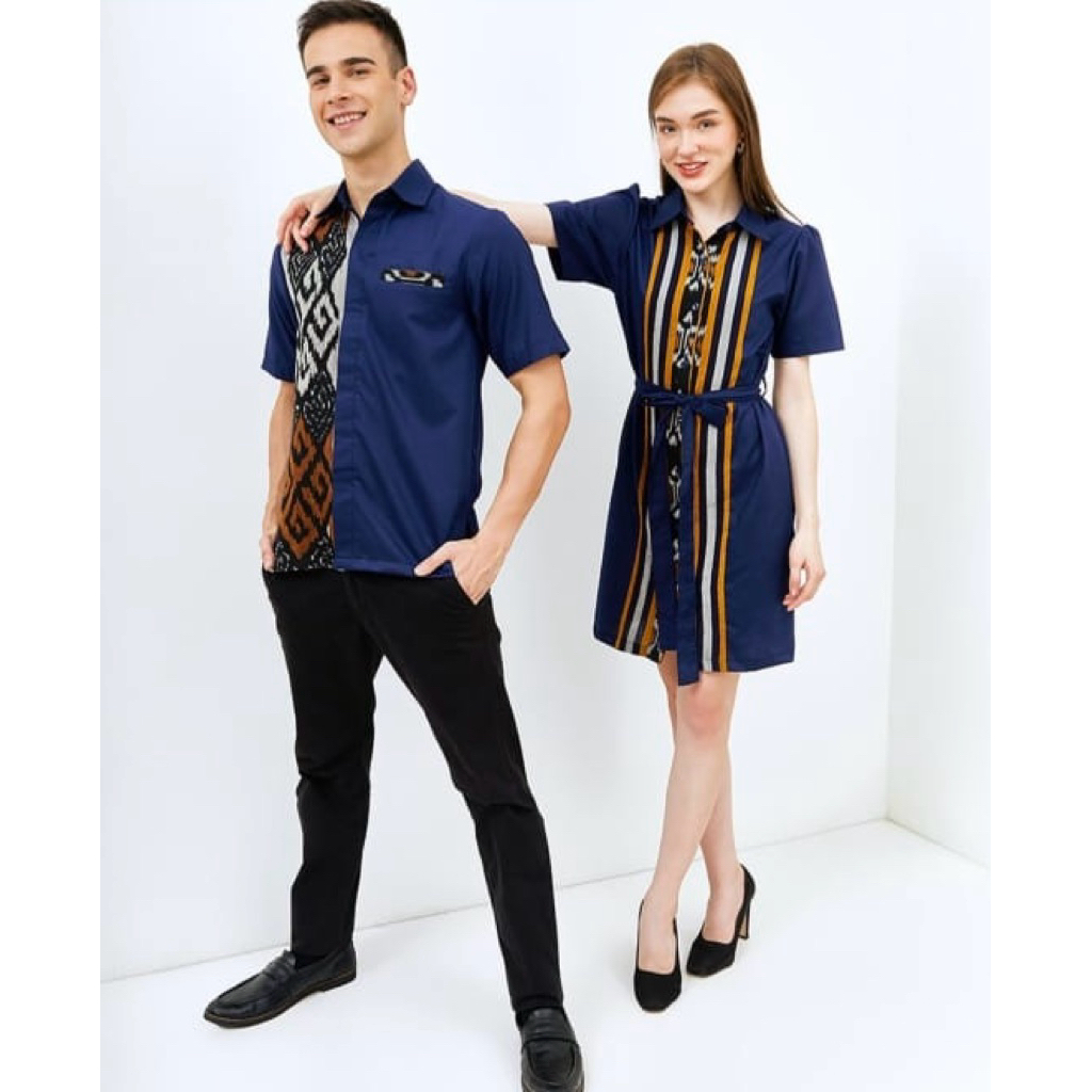 BAJU TENUN COUPLE TENUN DRESS TENUN DRESS KONDANGAN DRESS COUPLE