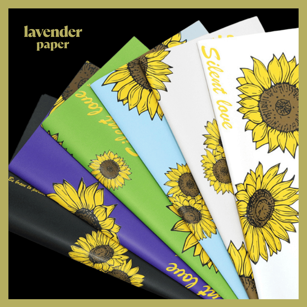 

Kertas Buket Bunga Solid Motif Bunga Matahari Daisy Flower Wrapping Paper Cellophane Waterproof KB064