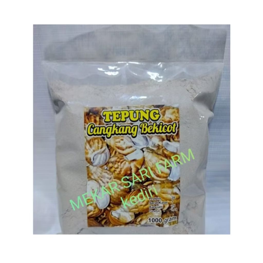 

Tepung Murni Cangkang Bekicot SUPER HALUS 1KG