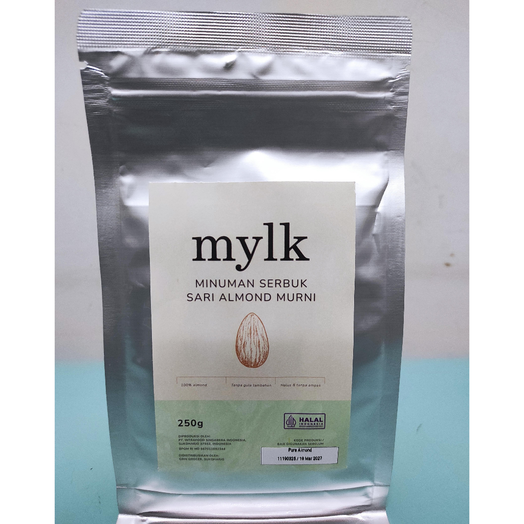 

No Krimer / MYLK Pure Almond Powder / Minuman Serbuk Sari Almond Murni Tanpa Krimer