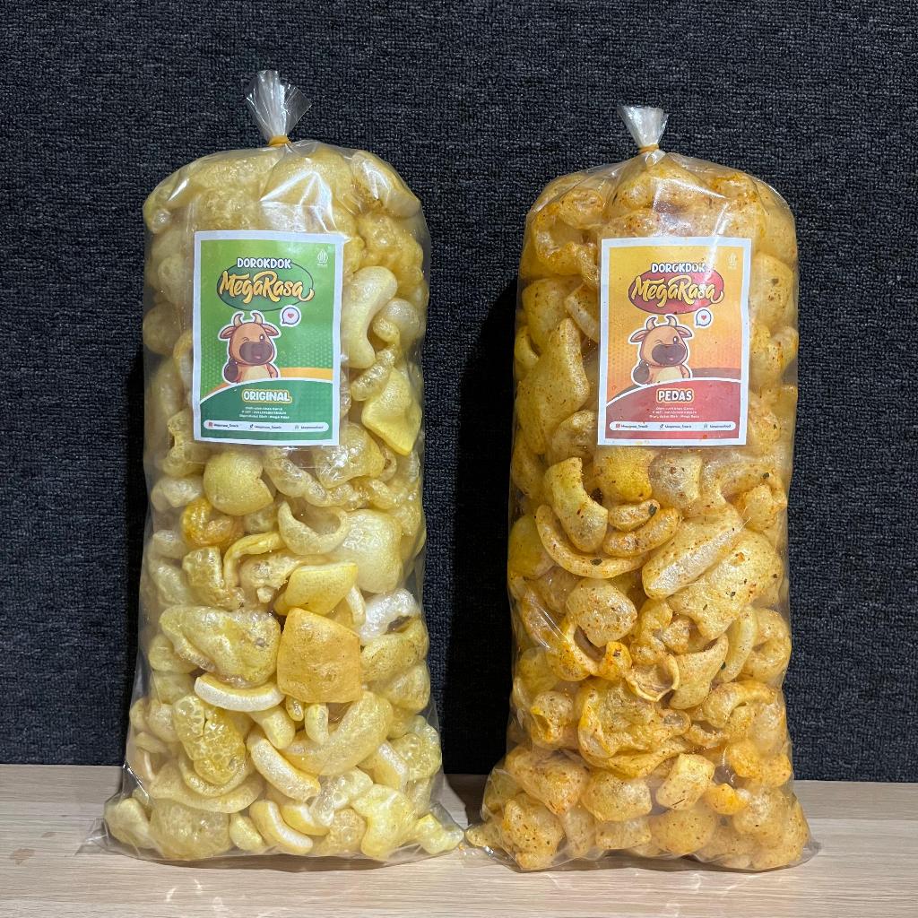 

2 Ball Dorokdok/Kerupuk Kulit Sapi Rasa Pedas Daun Jeruk dan Asin Gurih