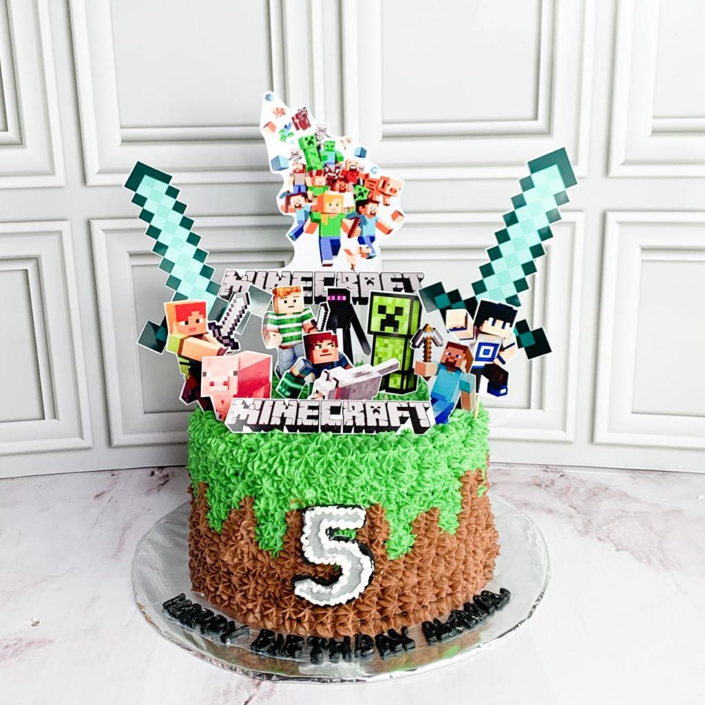 

Kue Ulang Tahun/Birthday Cake/kue Ultah tema mineraft/Kue Birthday Jakarta/Minecraft cake