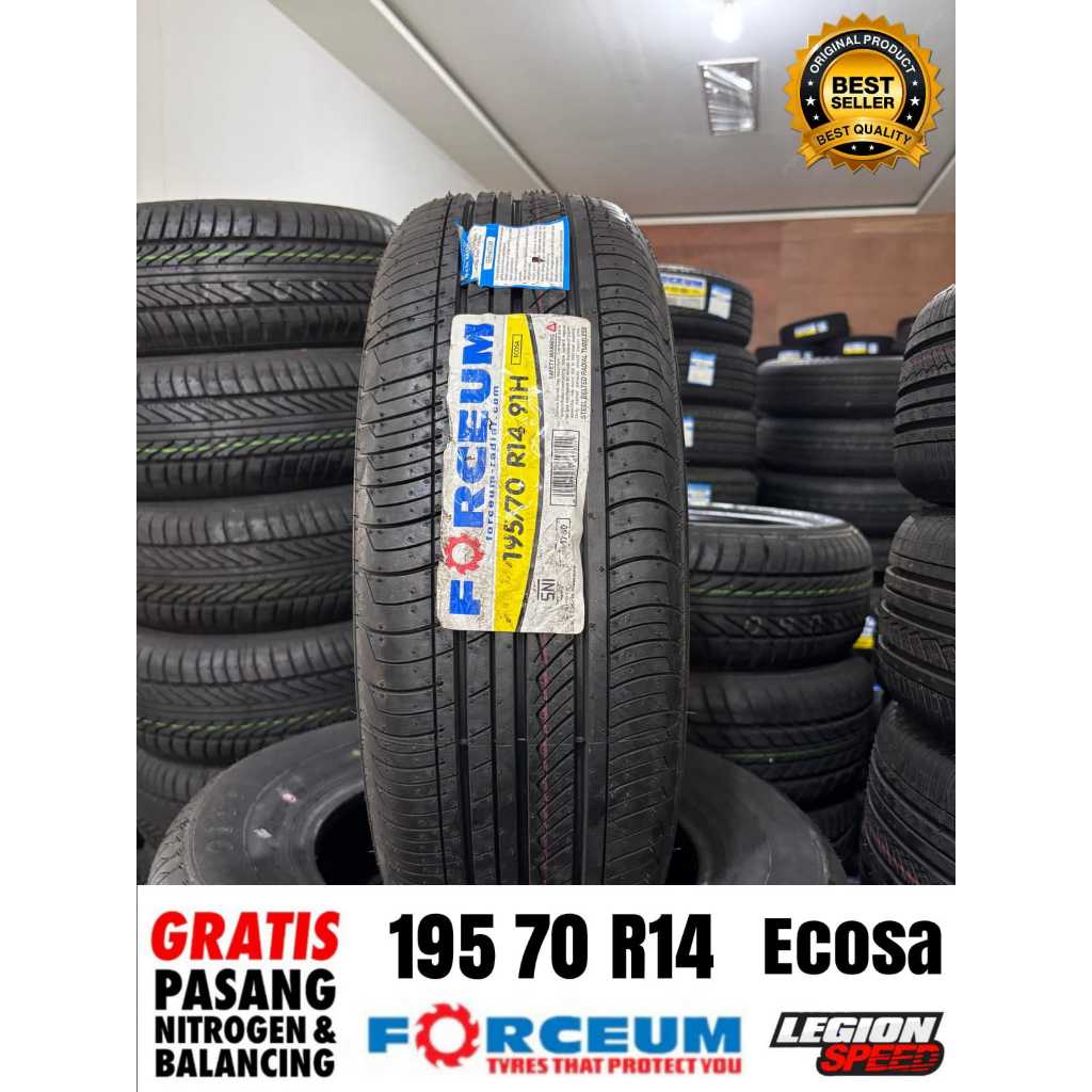 Ban Mobil Tubless Forceum Ecosa 195 70 R14 Awet Dan Murah