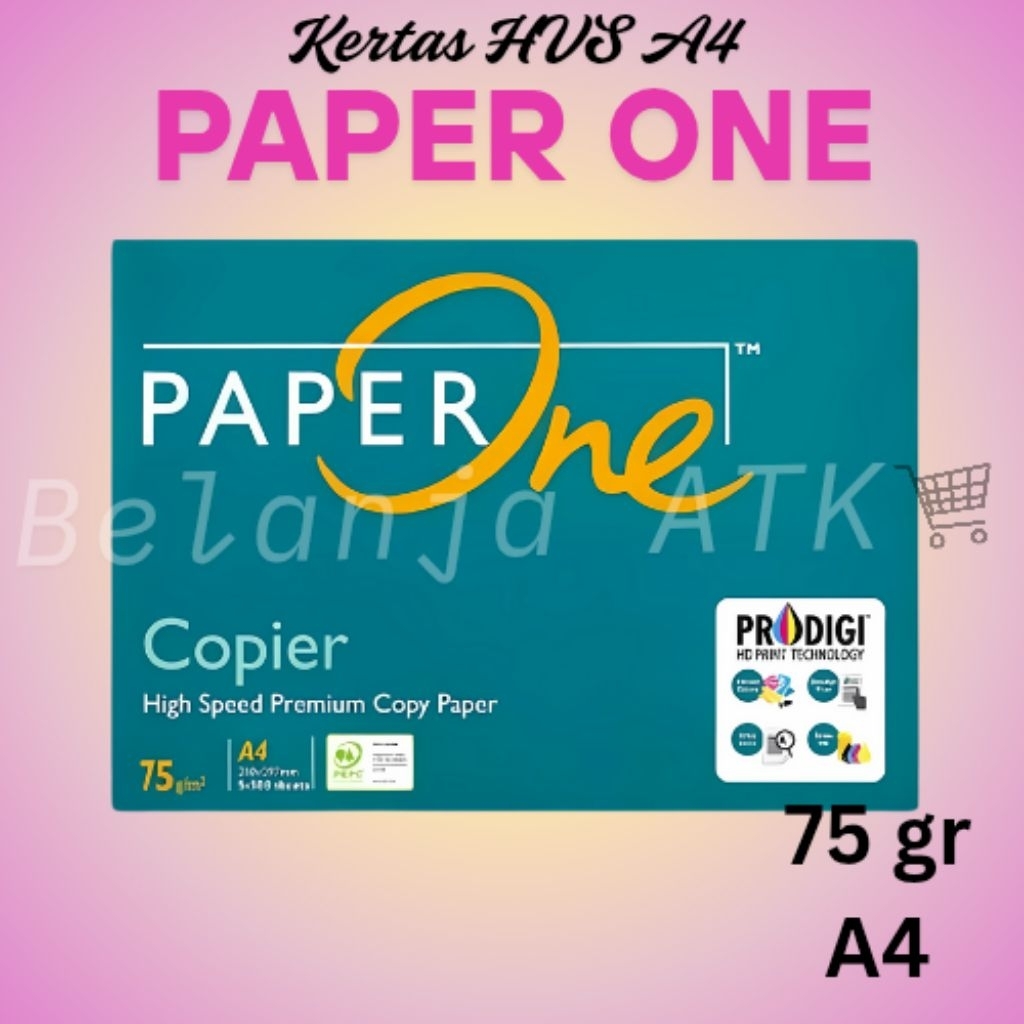 

Paper one kertas A4 dan F4 75 gr berat